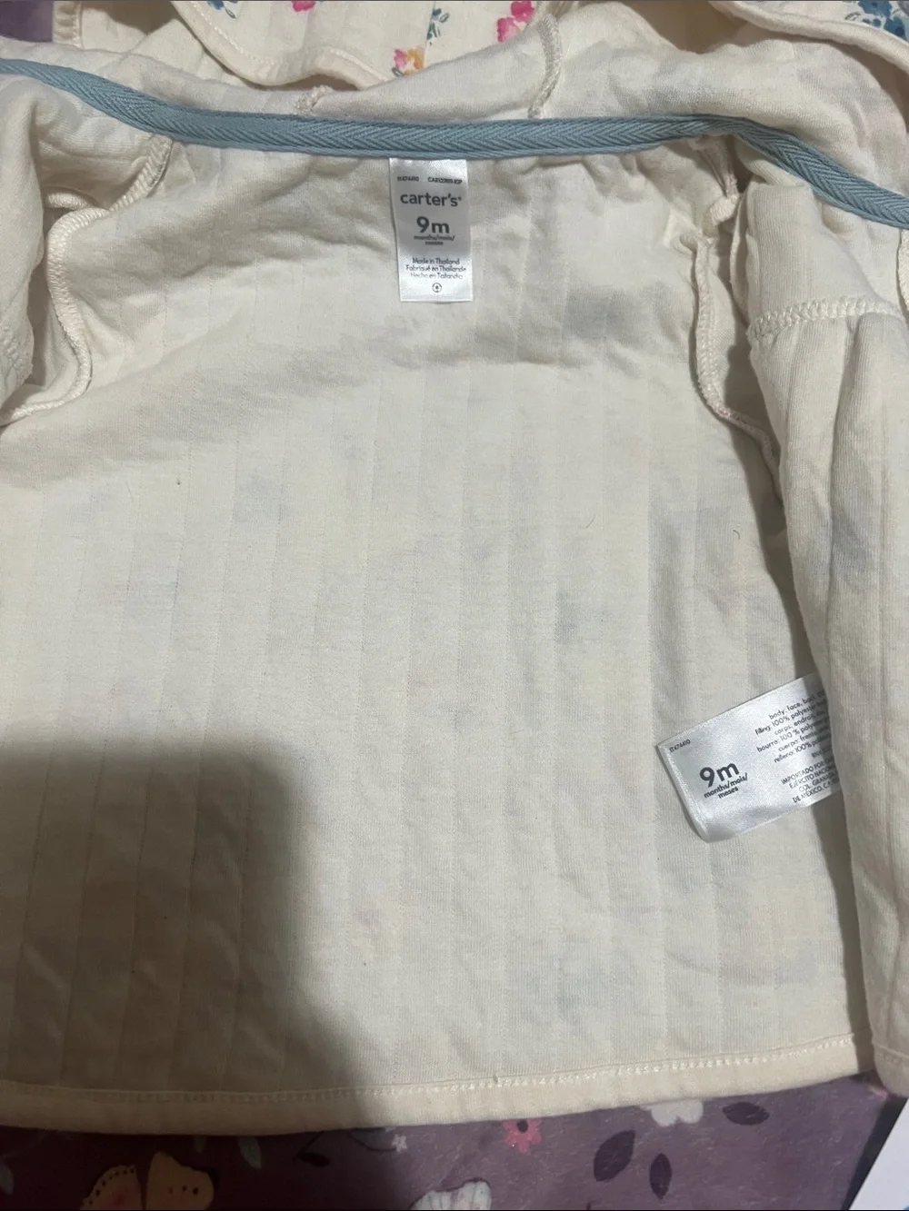 Carters quilted hooded